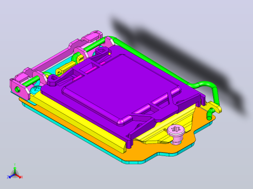 中央处理器插座LGA115X正等轴测缩略图
