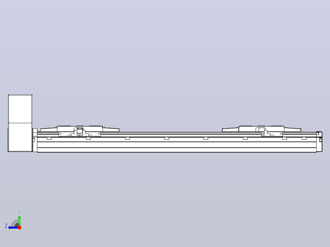 皮带直线轴双滑块型TPA-GCBS-120-P70-L125-RU-M20-N3右视图