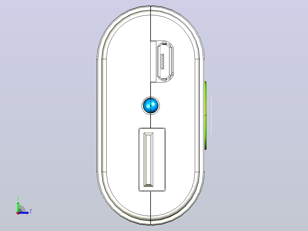 造型充电宝模型3左视图