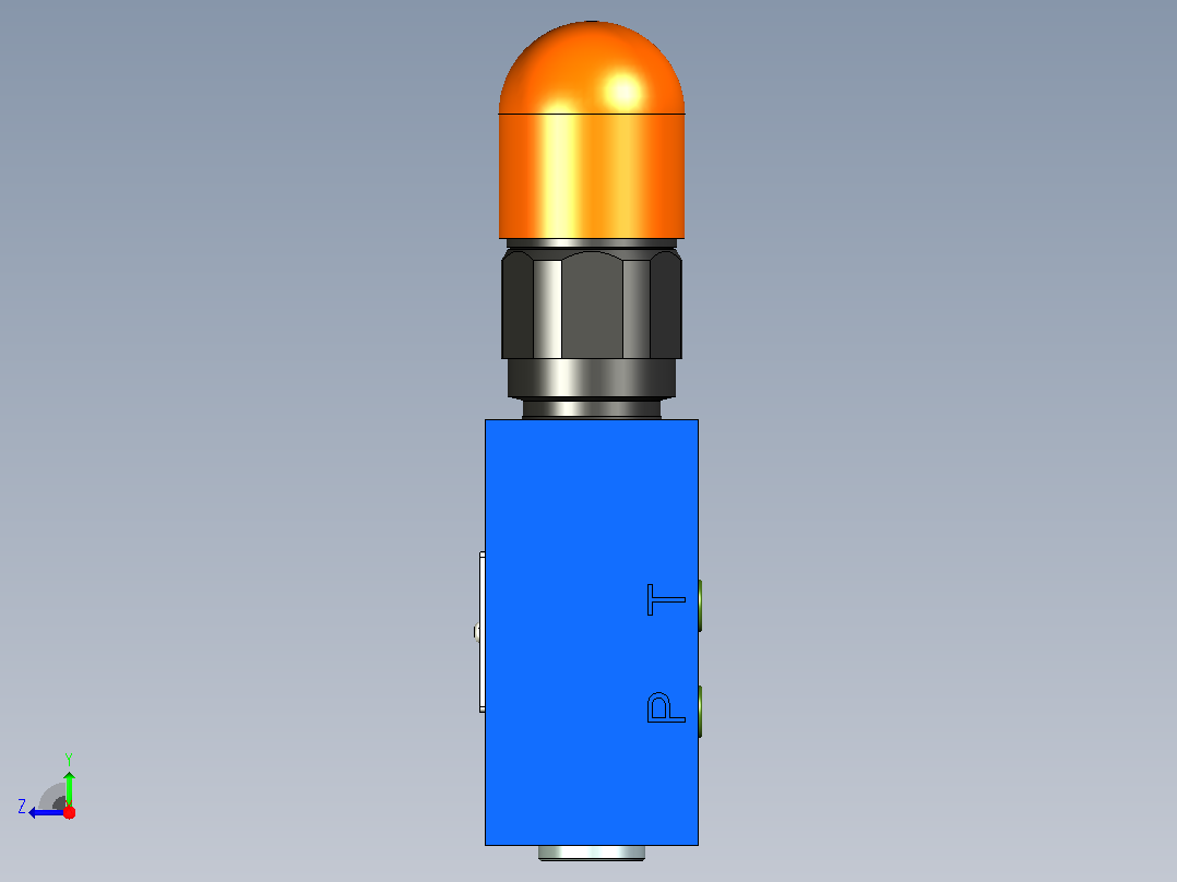DBDS6P-1XJ直动型板式溢流阀右视图