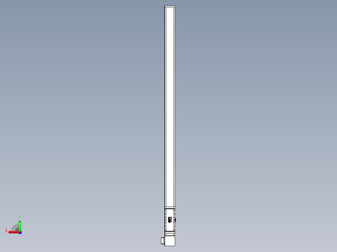 伺服电机集成皮带传动直线执行器TPA-OCB-140-256-L2550-LP-P75-N3后视图