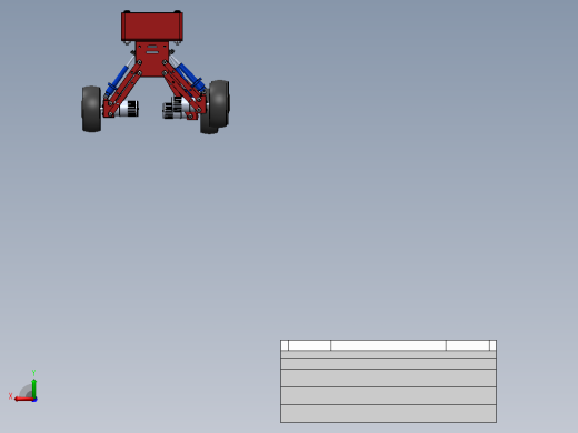 带悬架系统的六轮小车3D图纸 Solidworks设计后视缩略图