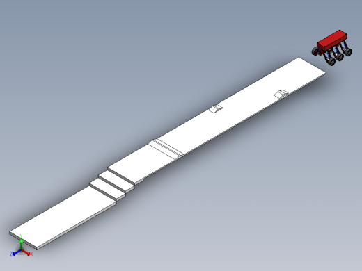 带悬架系统的六轮小车3D图纸 Solidworks设计正等轴测缩略图