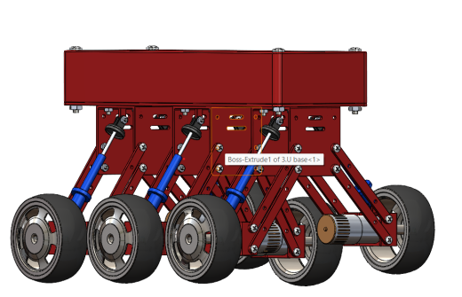 带悬架系统的六轮小车3D图纸 Solidworks设计缩略图