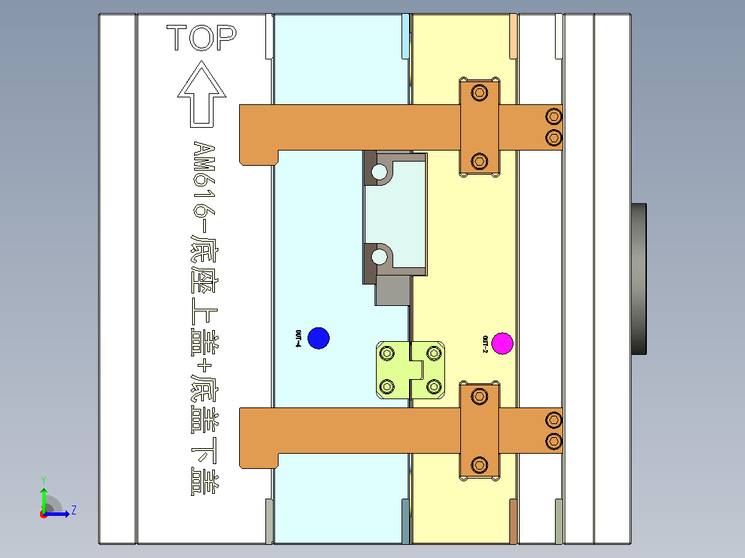 底座上盖+底座下盖左视图