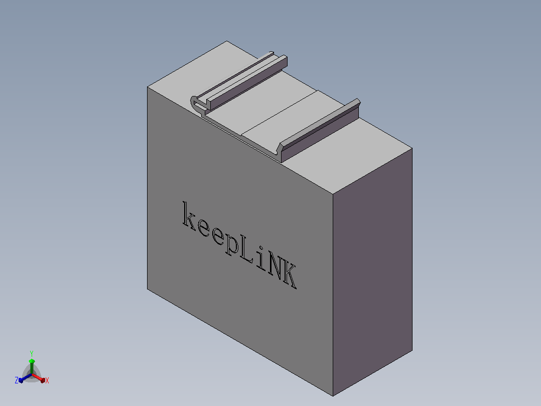 交换机KeeLiNK KP-9000-45-8TX正等轴测图