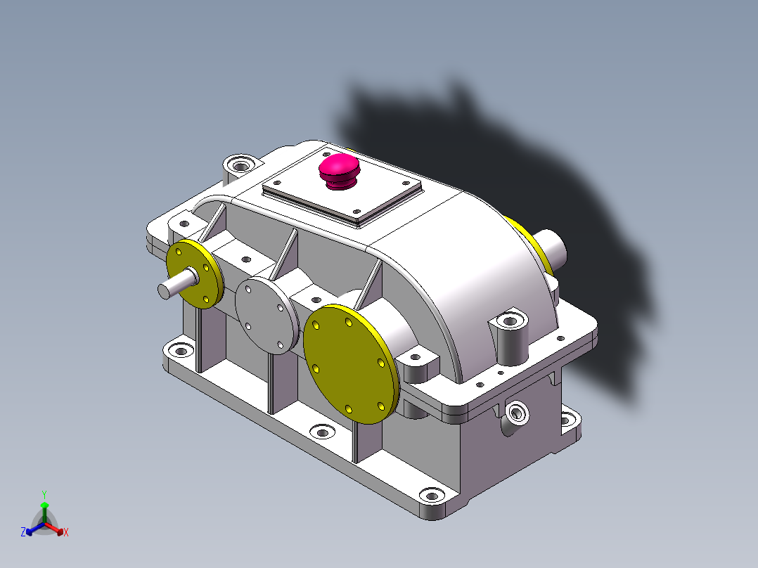减速器SW正等轴测图