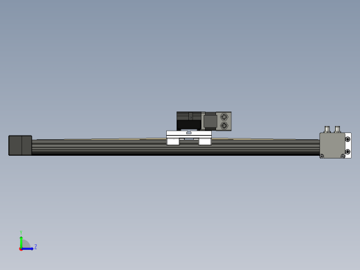 DLE-LG-0001 XY轴直线导轨3D图纸 STP格式左视缩略图