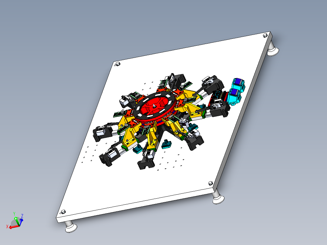 电磁电动机结构3D图纸 Solidworks设计