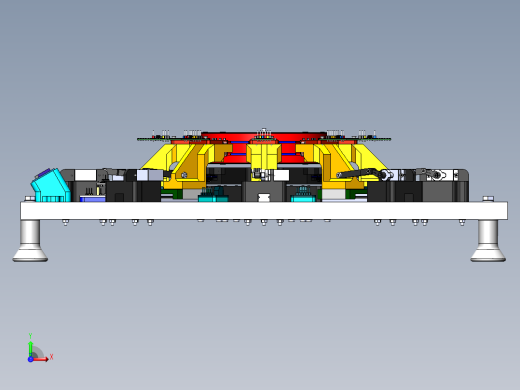 电磁电动机结构3D图纸 Solidworks设计前视缩略图