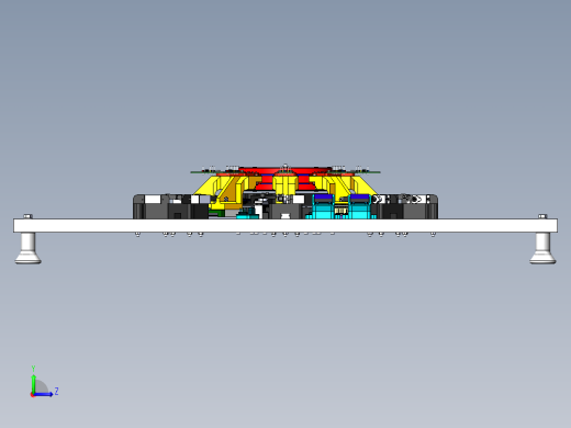 电磁电动机结构3D图纸 Solidworks设计左视缩略图