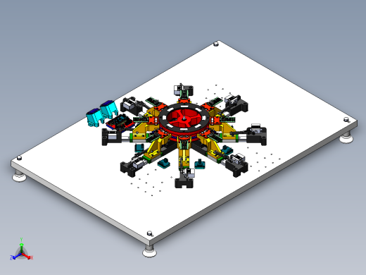 电磁电动机结构3D图纸 Solidworks设计正等轴测缩略图