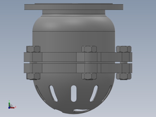 法兰底阀-304 DN50-DN500前视缩略图