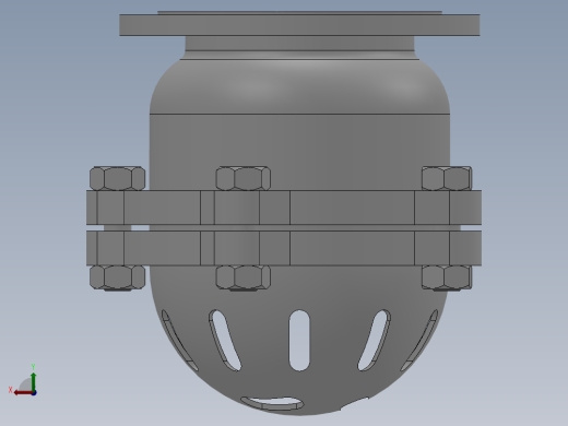 法兰底阀-304 DN50-DN500后视缩略图