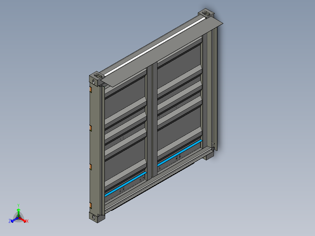 标箱（集装箱企业）正等轴测图