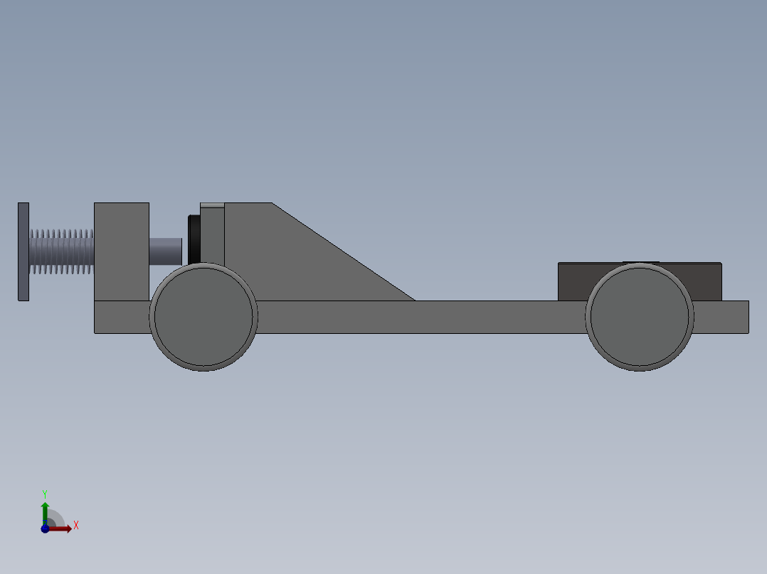 微型电池动力车前视图
