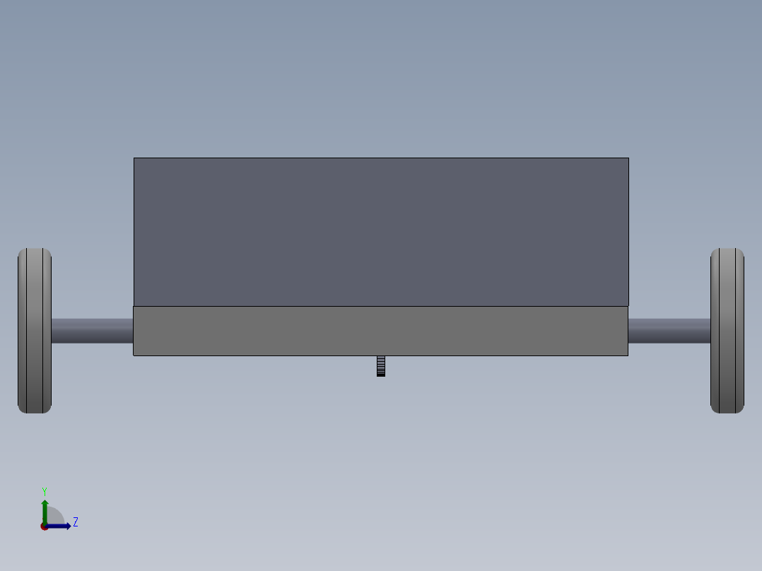 微型电池动力车左视图