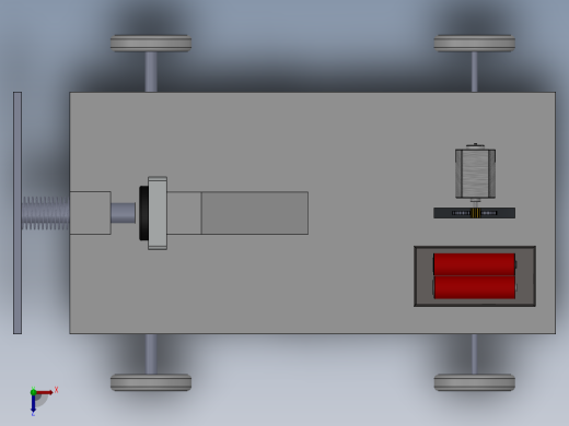 微型电池动力车俯视缩略图