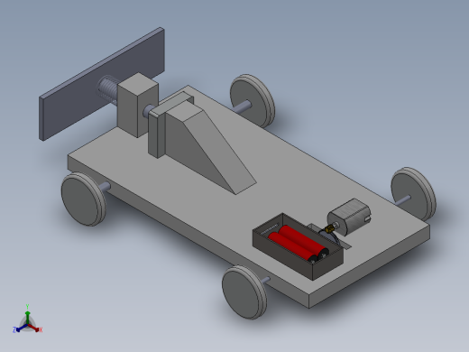 微型电池动力车正等轴测缩略图