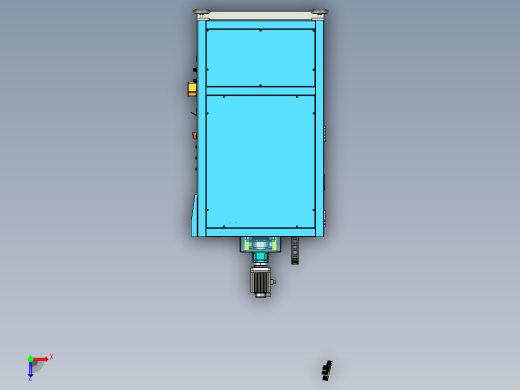 B7_热铆焊接机（双丝杆传动热熔机）俯视缩略图