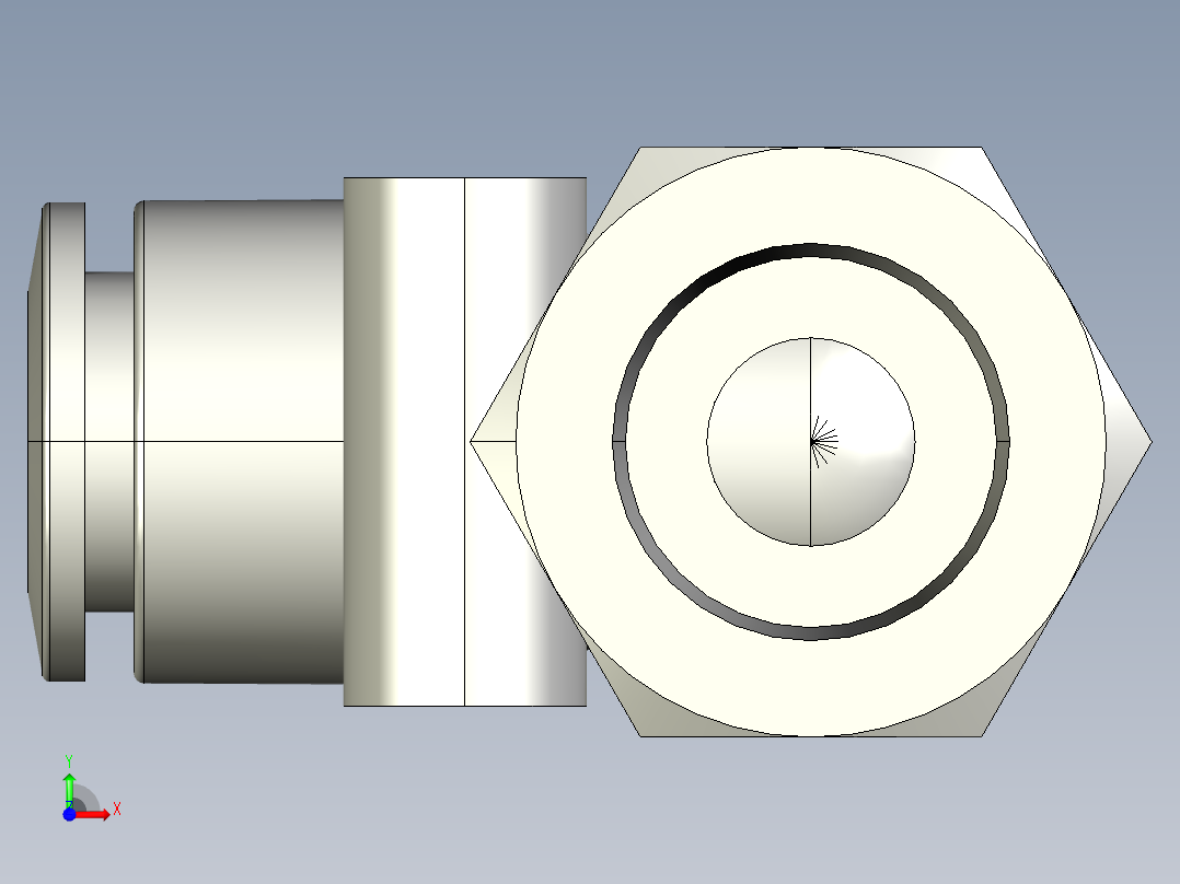 气管接头前视图