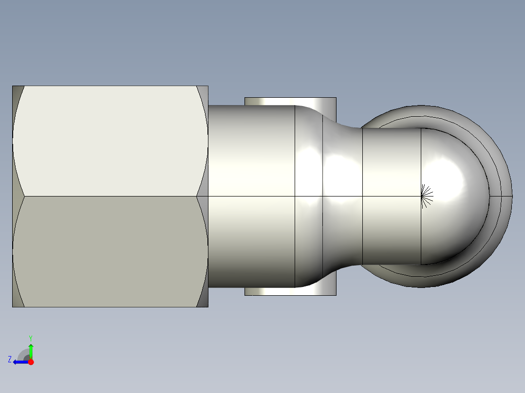 气管接头右视图