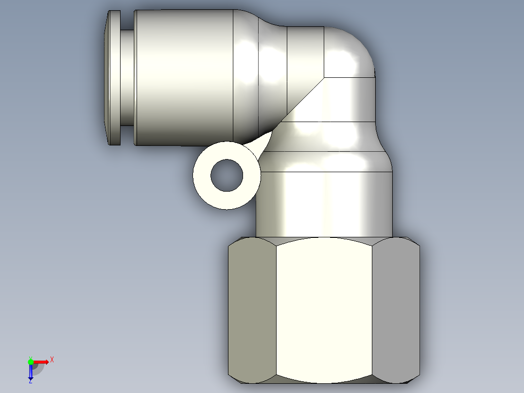 气管接头俯视图