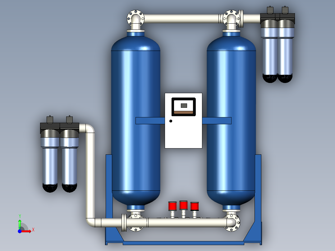 低压压缩机干燥器前视图