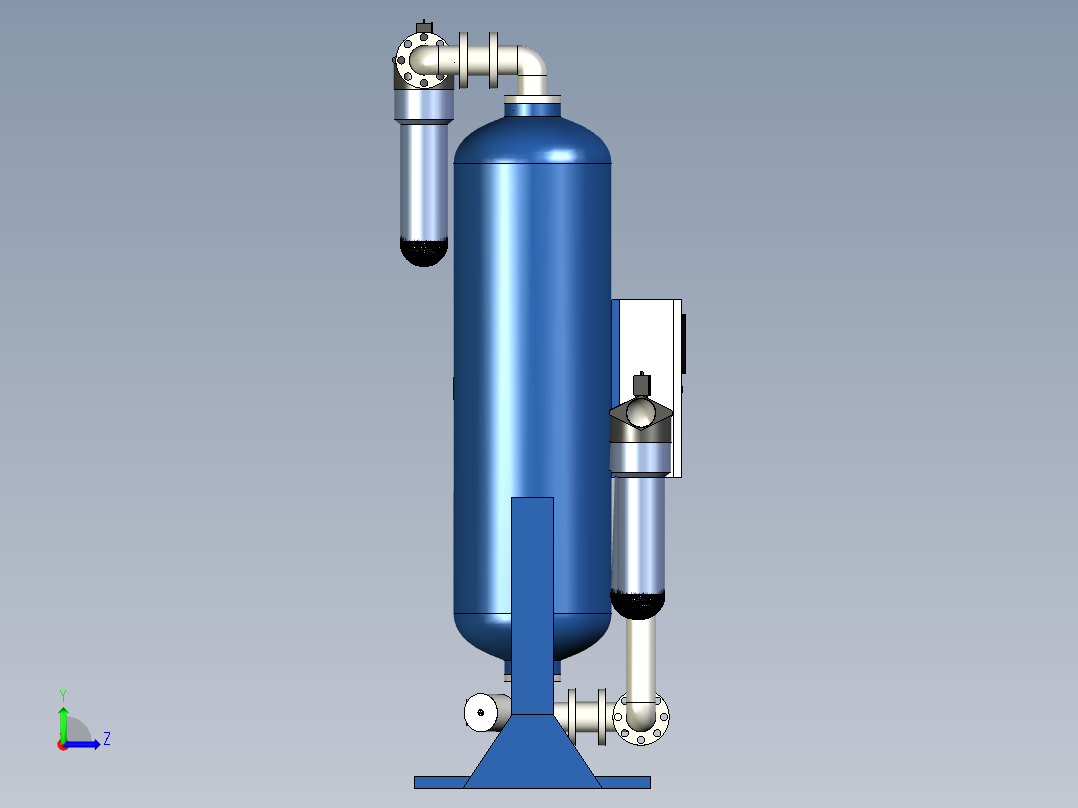 低压压缩机干燥器左视图