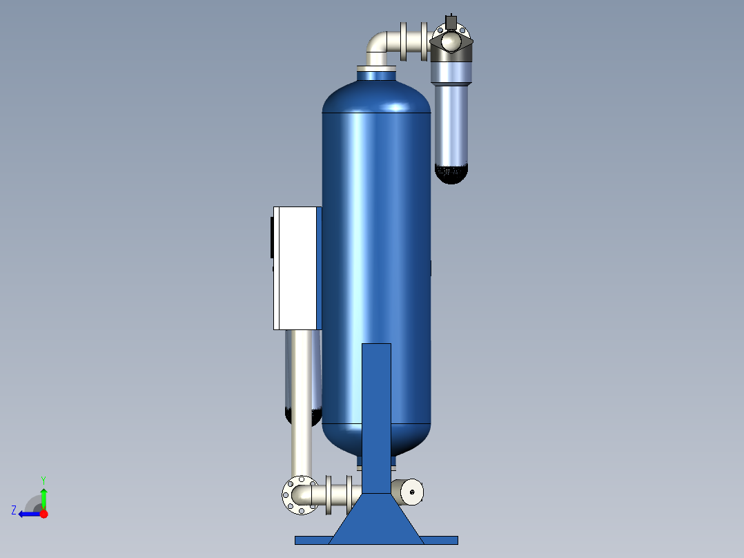 低压压缩机干燥器右视图