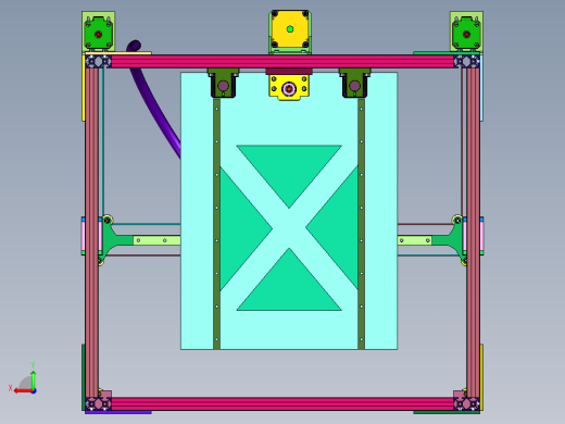 高精度coreXY结构双色3D打印机后视缩略图