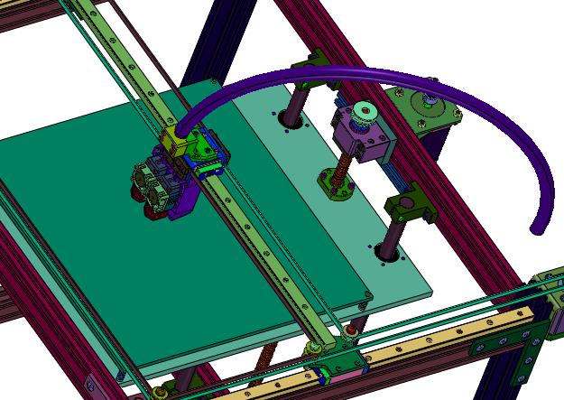 高精度coreXY结构双色3D打印机