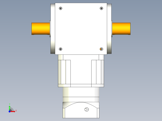 换向器PW170双轴 PLX142-L2 22-110-145-M8.stp前视缩略图