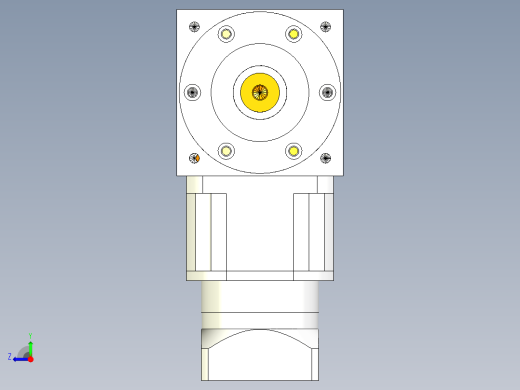 换向器PW170双轴 PLX142-L2 22-110-145-M8.stp右视缩略图