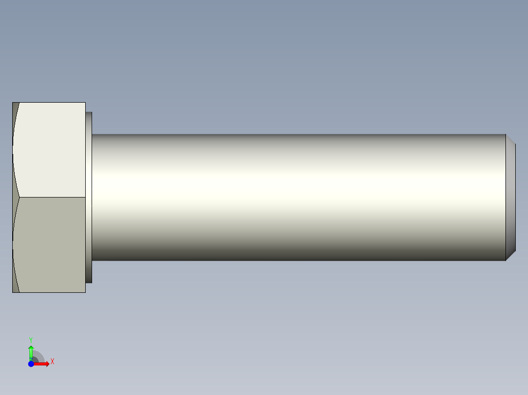 螺钉-DIN_931-M24x3x80_36.stp前视图