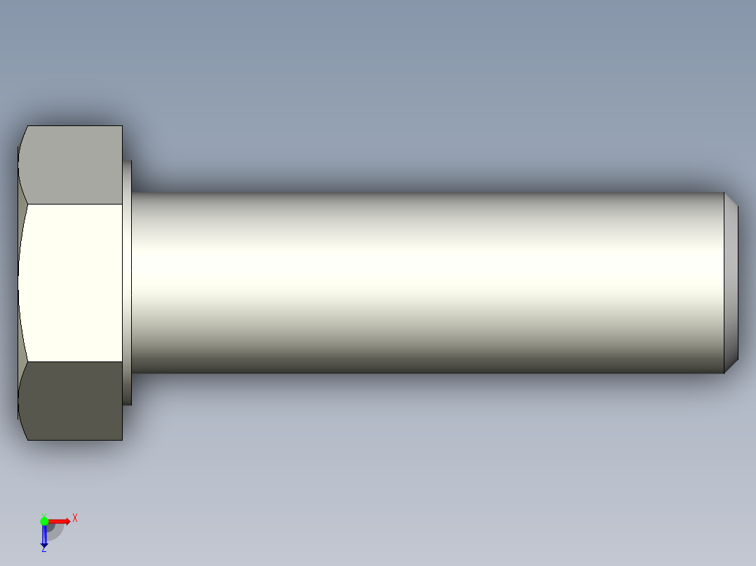 螺钉-DIN_931-M24x3x80_36.stp俯视图