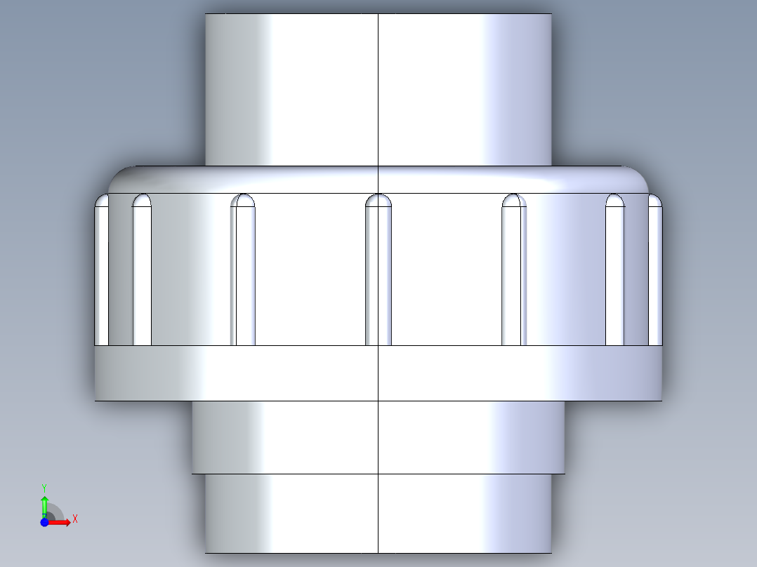 CPVC管件29-Sch80_Union T375_SxS_9857-375-007_0.75in前视图