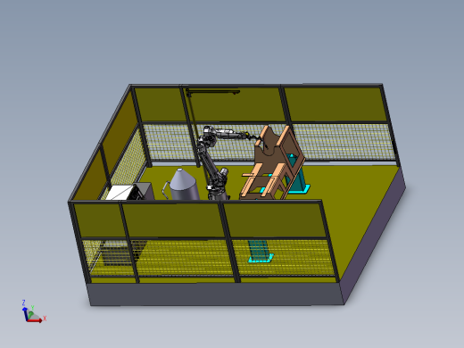 探矿机械机架体机器人焊接工作站