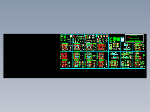 某框架结构幼儿园建筑结构全图