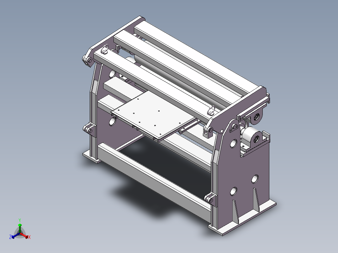 焊前夹送辊机器正等轴测图