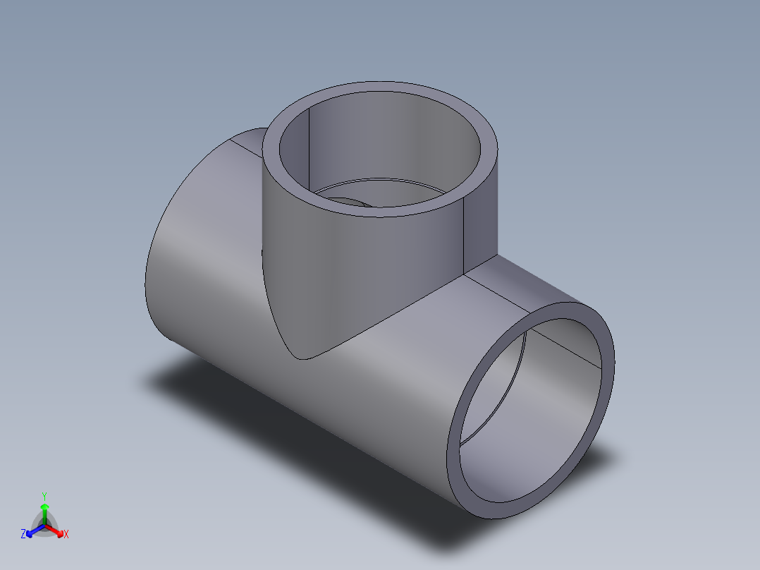 6TLV 90通带溶剂焊接插座正等轴测图