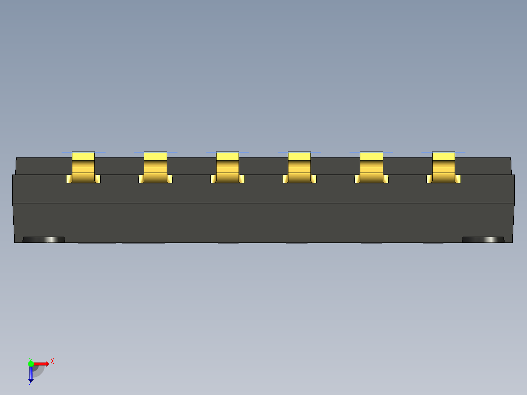 开关继电器保护 SM-DIP-DHN-06F俯视图