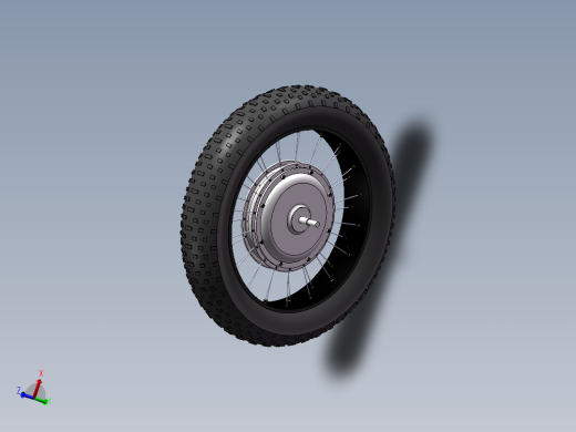 20 英寸 x 80 毫米宽自行车车轮带轮毂电机--SW