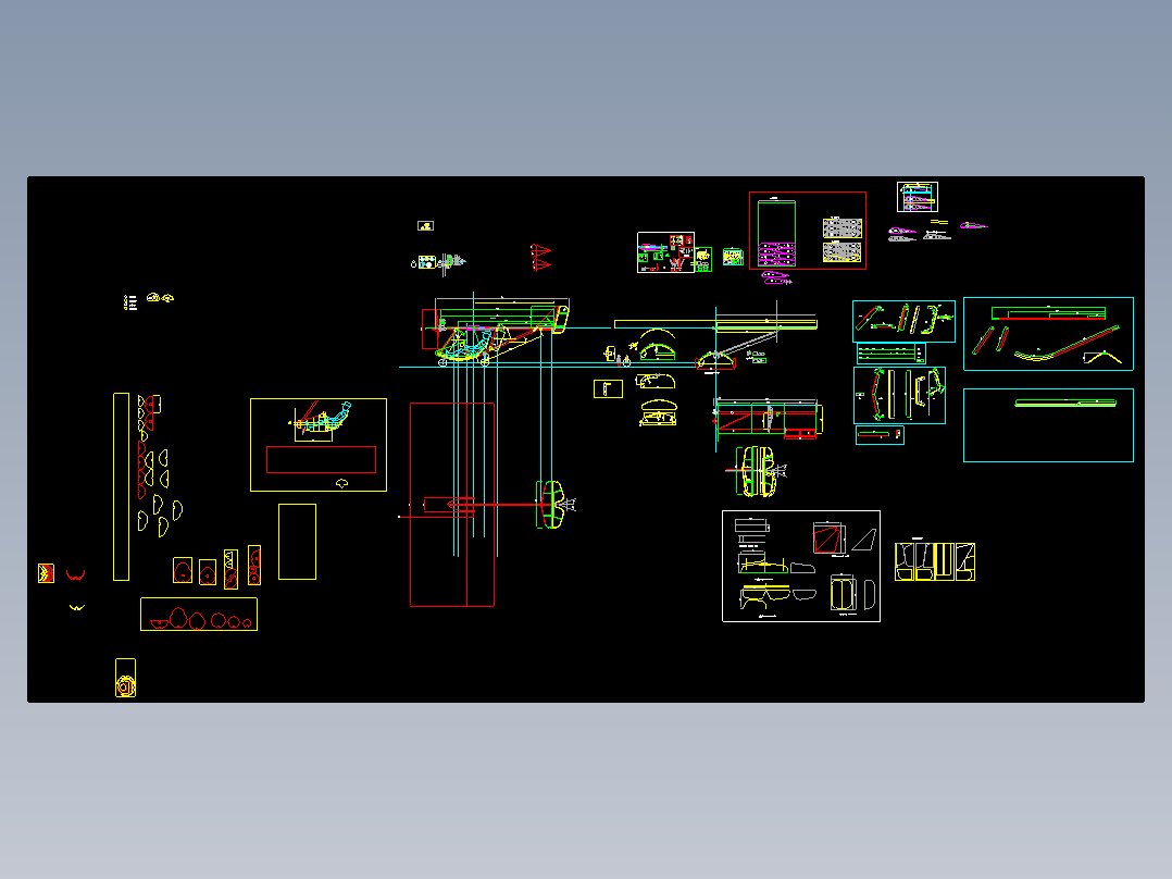 14马力超轻型飞机E-12平面CAD图纸 dwg格式