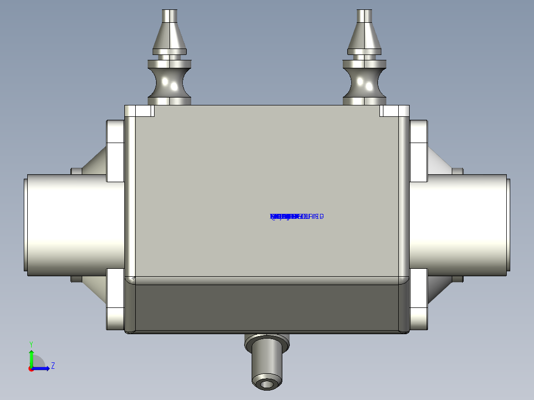 按摩椅气泵proe三维图左视图