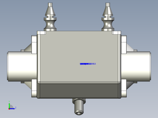 按摩椅气泵proe三维图左视缩略图