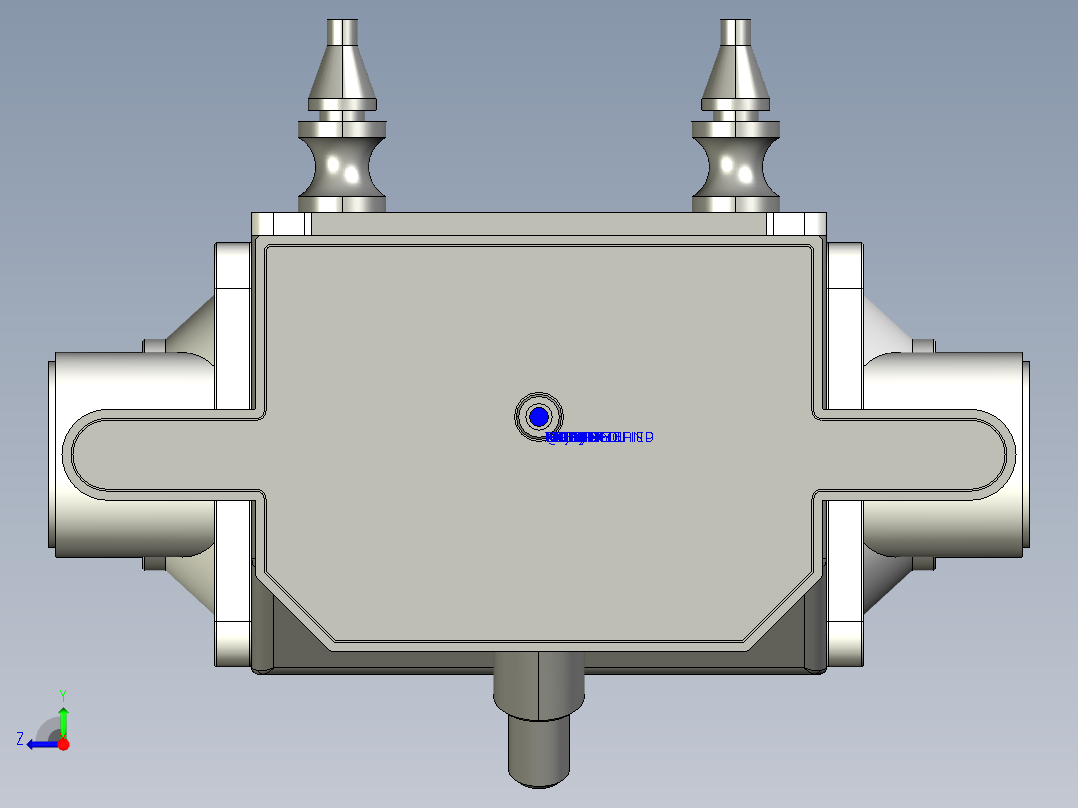 按摩椅气泵proe三维图右视图