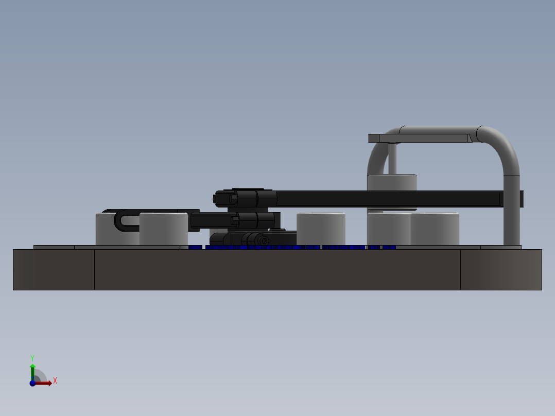 槽轮间歇转盘机构前视图