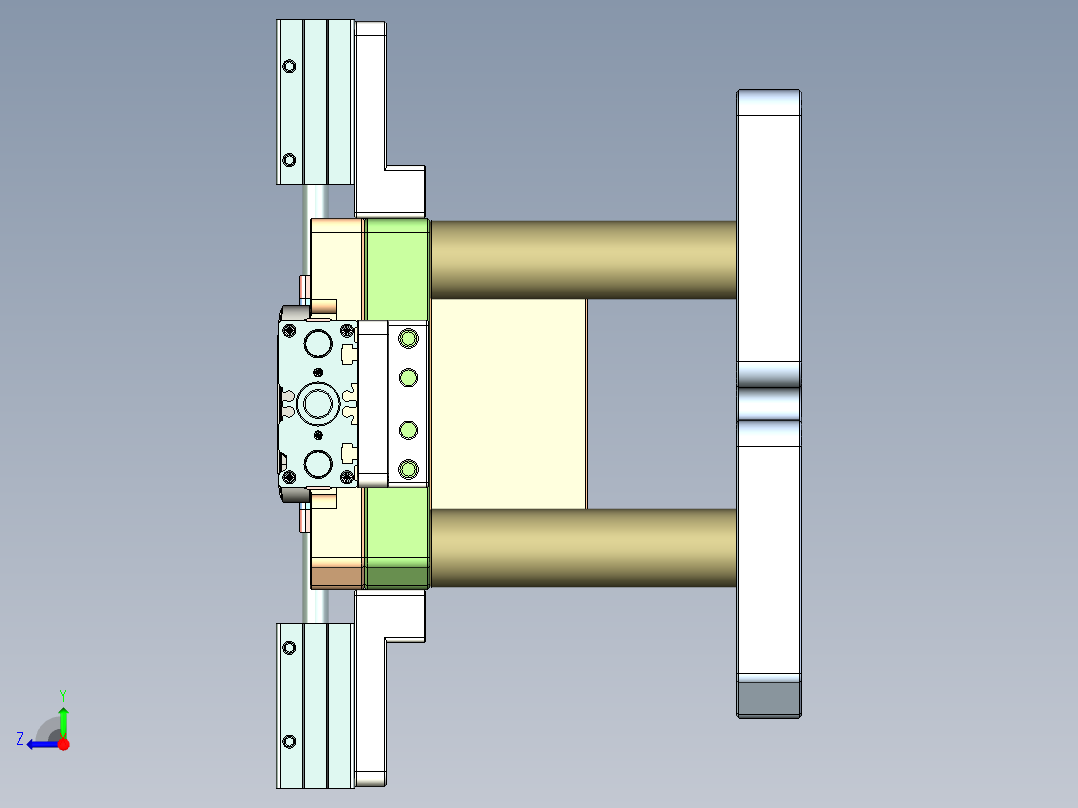 X3-笔记本CNC工装夹具三维模型CNC3-0923右视图