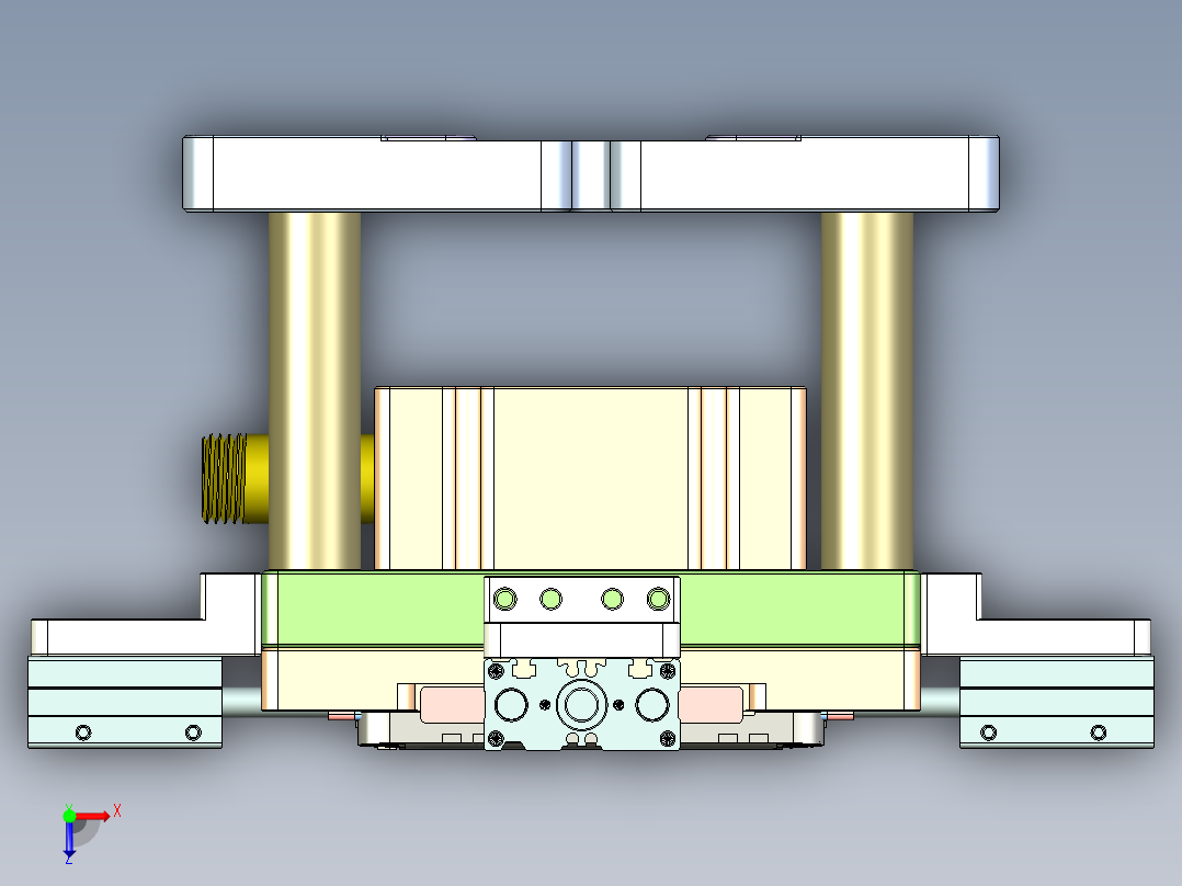 X3-笔记本CNC工装夹具三维模型CNC3-0923俯视图
